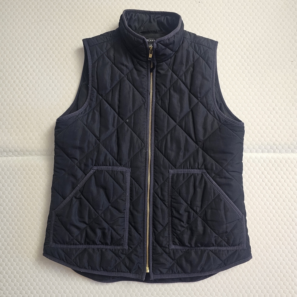 J. CREW Mercantile Sleek puffer Black Vest - Size S